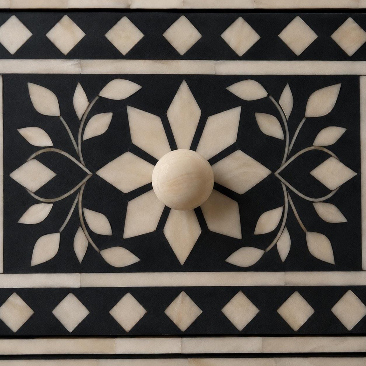 White Cabinet Knobs | Natural Bone Drawer Pulls Set
